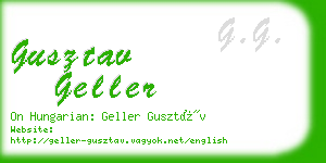 gusztav geller business card